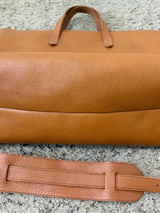 Madewell, The Transport Satchel, English Saddle, Tan Brown, Crossbody Bag - Picture 16 of 16